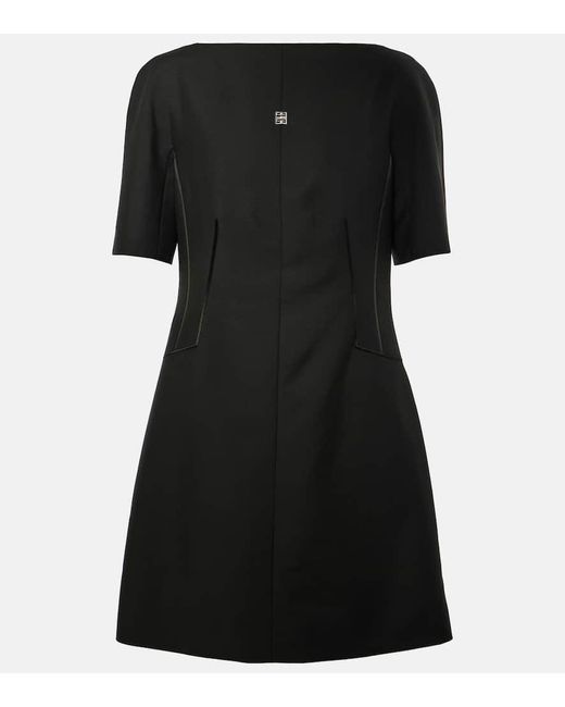 Vestido corto 4G de lana y mohair Givenchy de color Black
