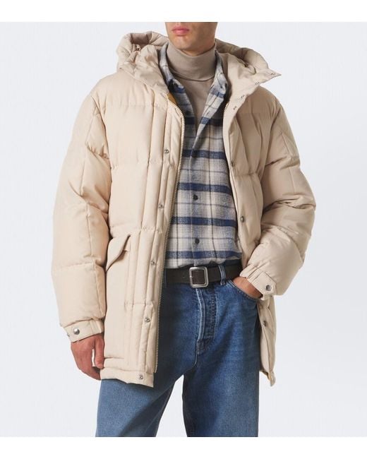 Moncler Natural Silmara Hooded Down Jacket for men
