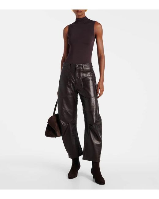 Body De Cuello Alto Wolford de color Brown