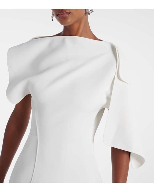 Maticevski White Midikleid Diadem