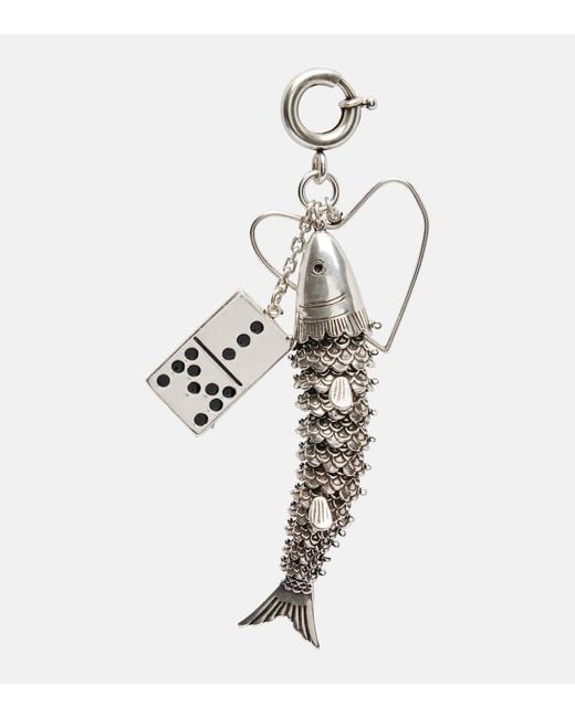 Isabel Marant White Abby Keychain