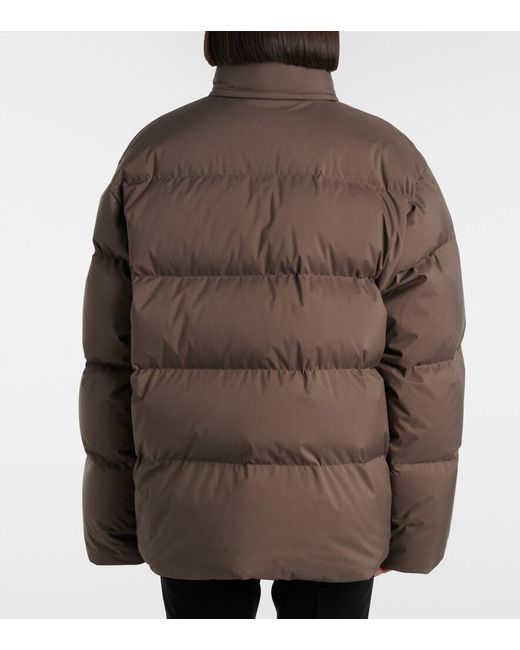 Saint Laurent Brown Technical Canvas Down Ski Jacket