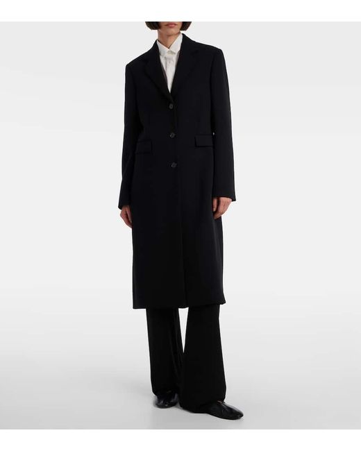 The Row Blue Cerys Wool-Blend Coat