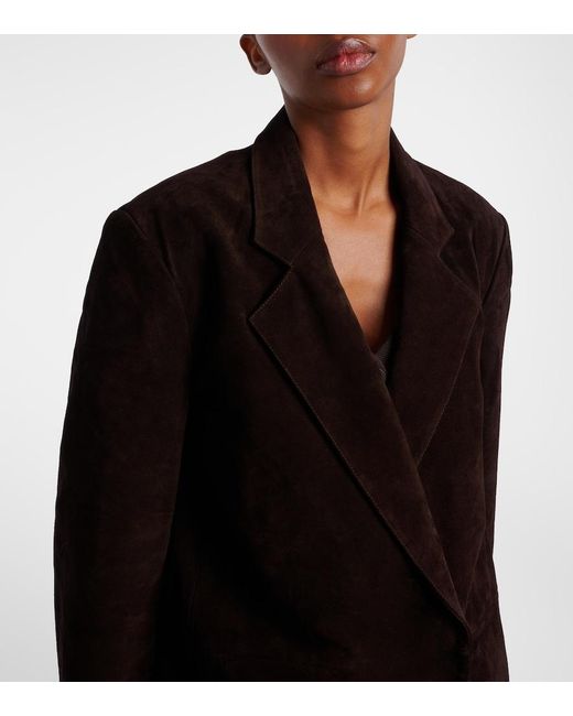 Staud Brown Sabine Suede Coat