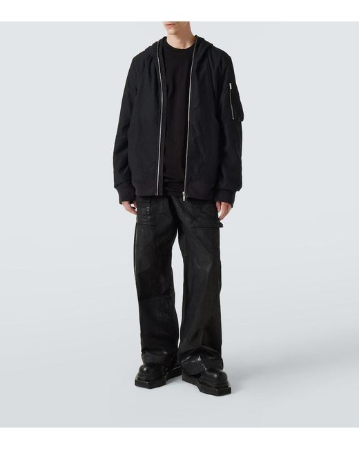 Rick Owens Black Ripstop Jacket for men