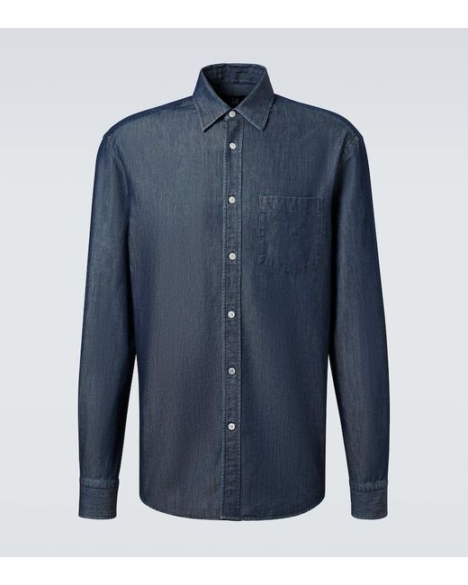 Dunhill Hemd Aus Chambray in Blue für Herren