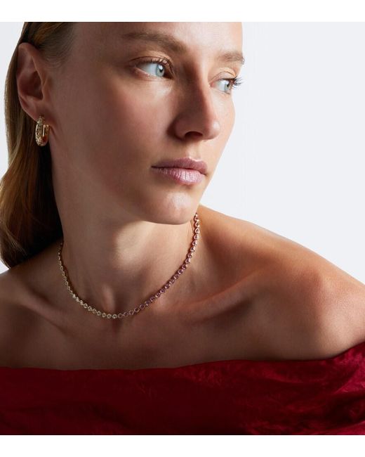 Anita Ko Metallic 18Kt Choker With Sapphires And Diamonds