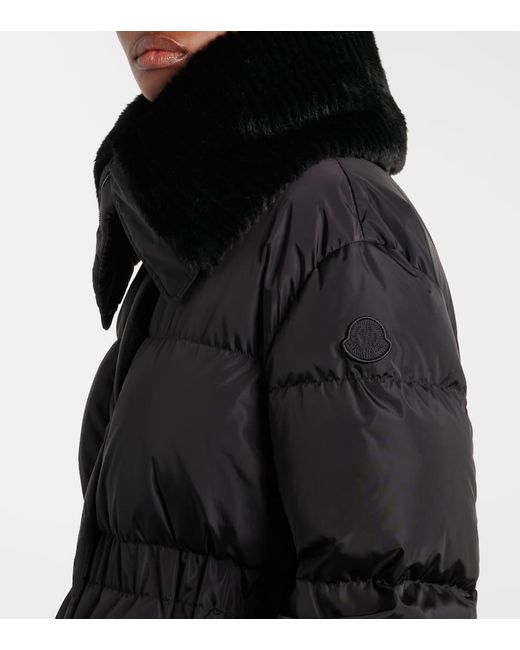 Moncler Black Brasseurs Quilted Down Jacket