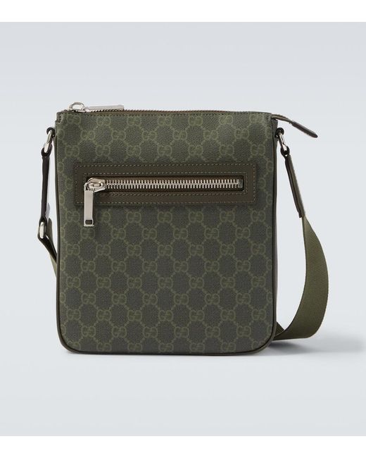 Gucci Green Gg Leather Crossbody Bag for men