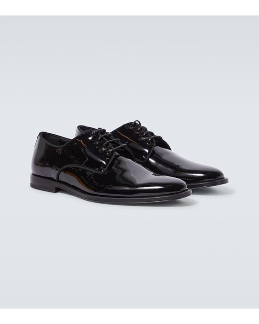 Zapatos derby de charol Dolce & Gabbana de hombre de color Black