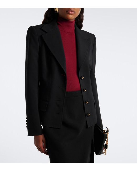 Dolce & Gabbana Red Cashmere Turtleneck Sweater