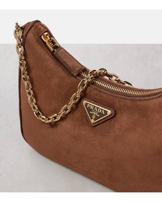 Prada Brown Schultertasche Re-Edition Mini