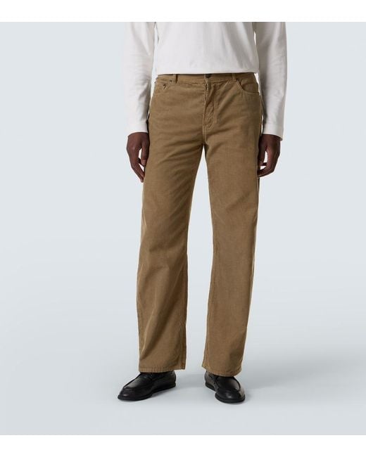 The Row Natural Rossen Cotton Corduroy Straight Pants for men