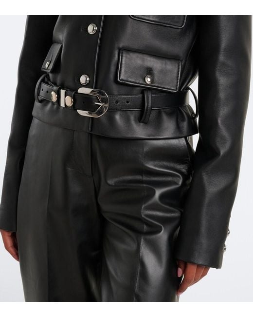 Altuzarra Black Simons Leather Jacket