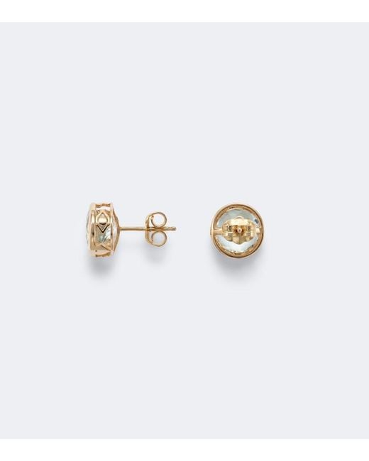 Sydney Evan Blue Icon 14Kt Earrings With Aquamarines