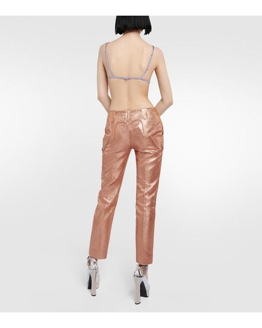 Tom Ford Gray Metallic Bralette