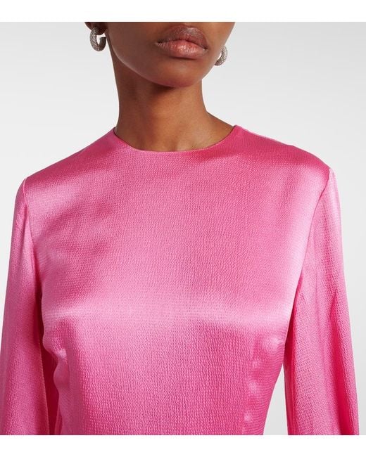 Abito Lungo Adley di Solace London in Pink