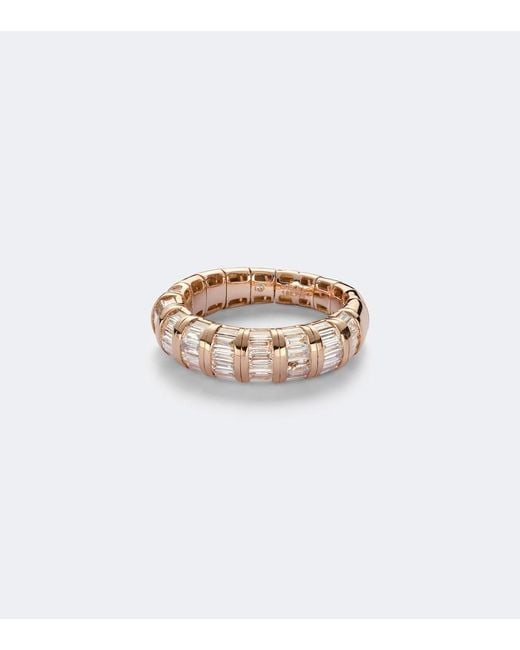 SHAY White 18Kt Rose Ring With Diamonds