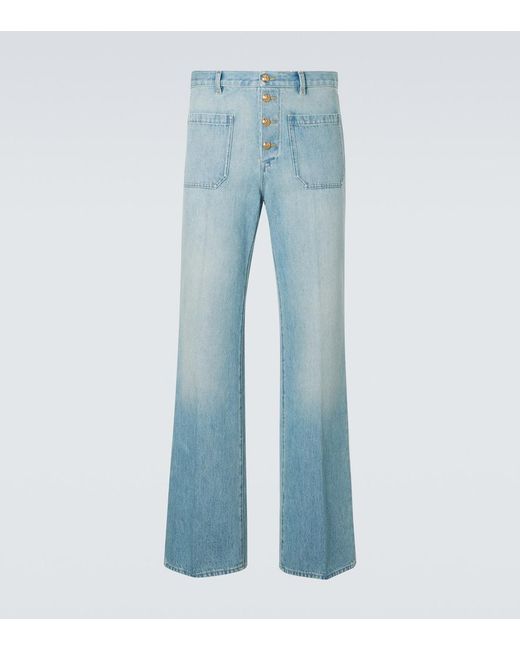 Valentino Blue Wide-Leg Jeans for men