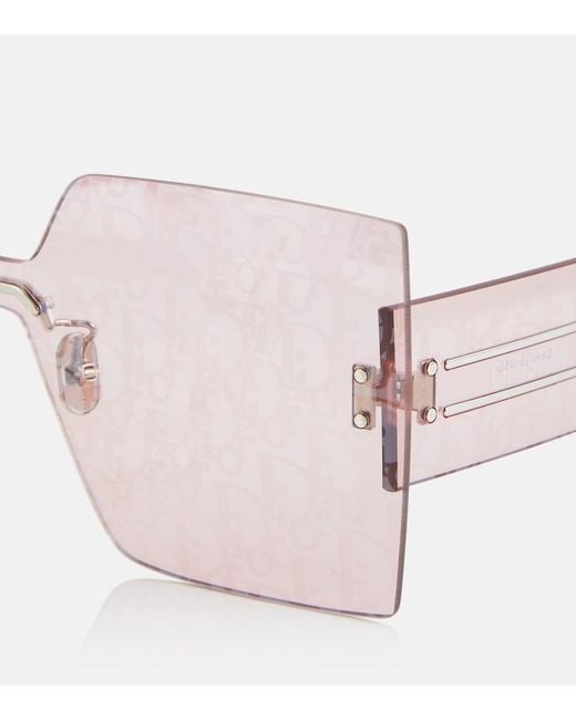 Dior Pink Diorclub M5U Square Sunglasses