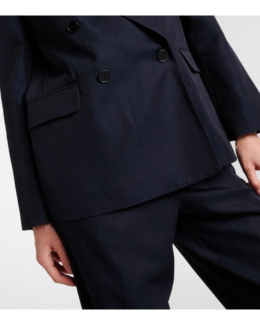Joseph Blue Jaden Silk And Cotton Blazer