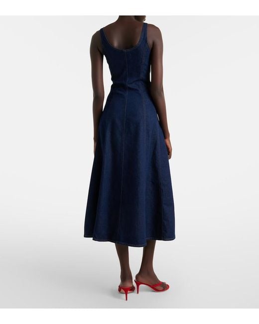 Citizens of Humanity Blue X Argent Farrow Denim Midi Dress