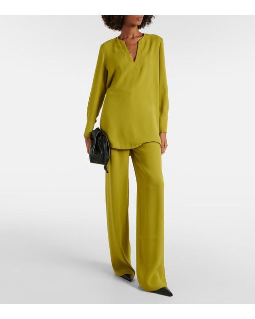 Max Mara Green Oboli Blouse