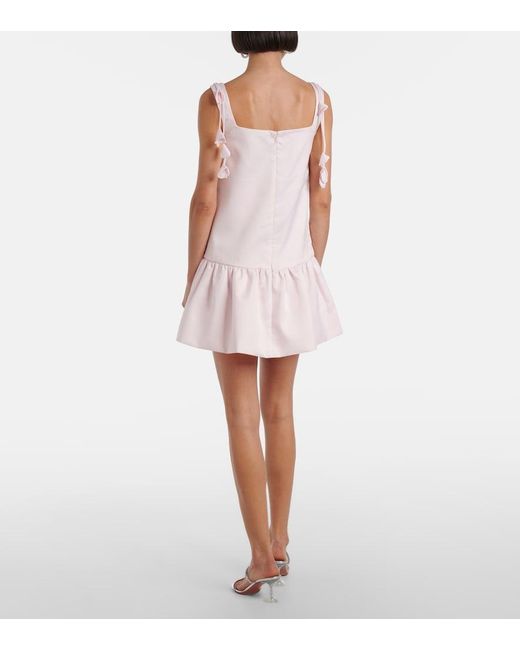 Self-Portrait Pink Taffeta Minidress