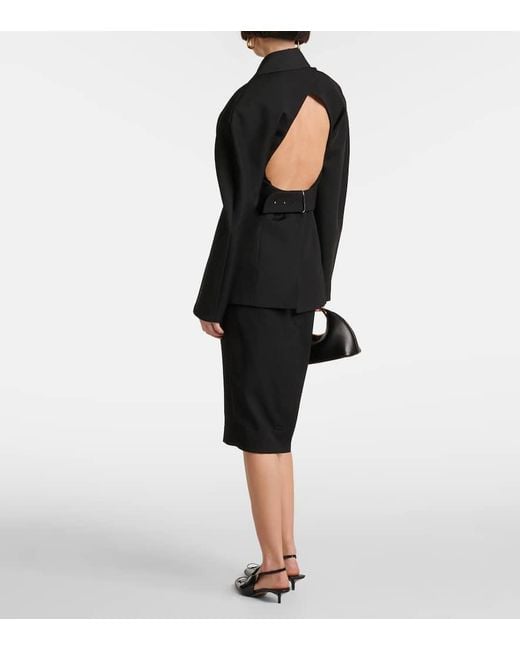 Jacquemus Black Les Sculptures 'la Veste Castagna' Blazer