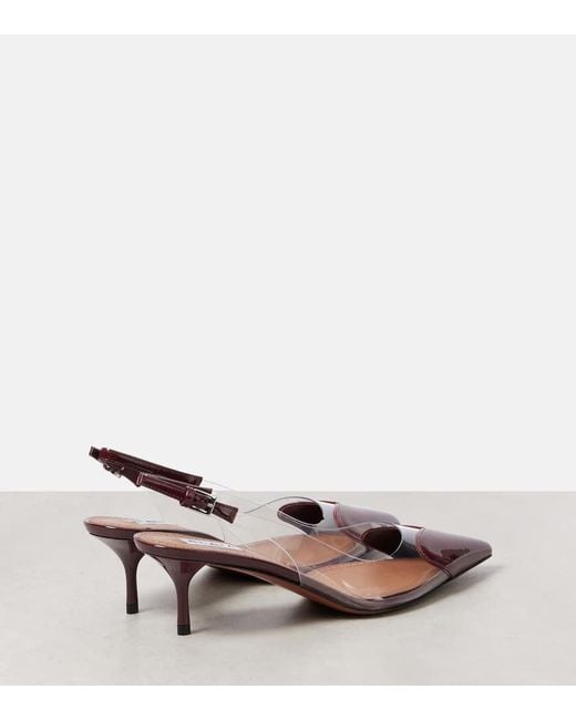 Alaïa Red Slingback-Pumps Le Cour Mit Lackleder