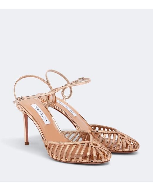 Aquazzura Pink Sweet Surrender Slingback Pumps