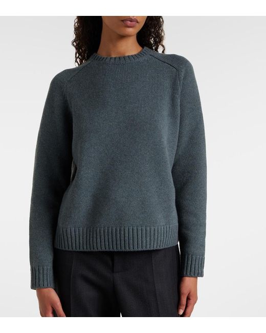 Loro Piana Gray Parksville Cashmere Sweater