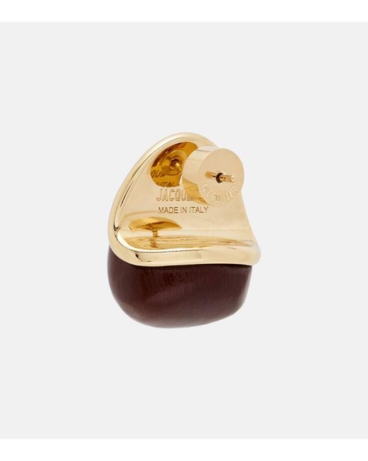 Pendientes Raisin Jacquemus de color Brown