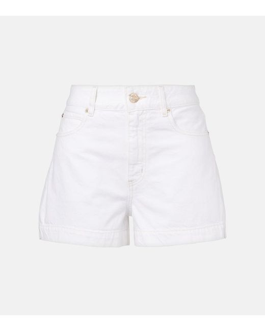 FRAME White The Charm Denim Shorts