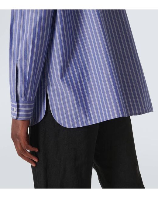Camisa Bresson En Popelin De Algodon A Rayas The Row de hombre de color Blue