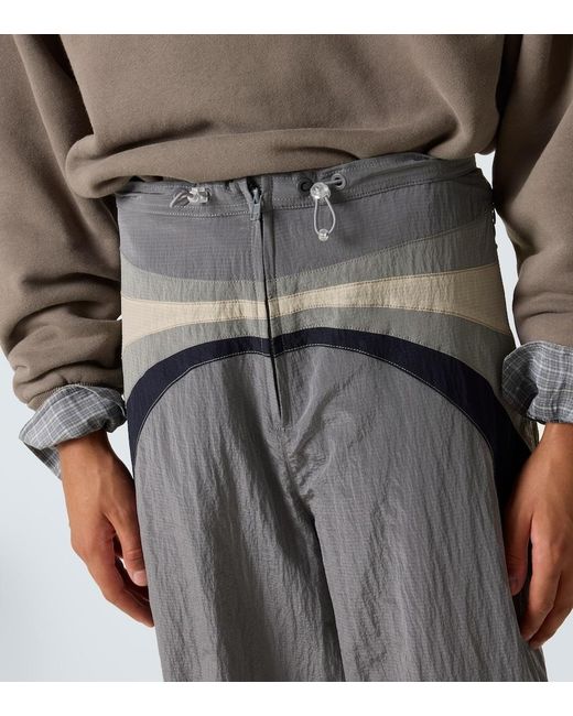 ERL Gray Technical Flared Pants for men