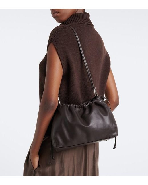 A.Emery Black Tobey Leather Clutch
