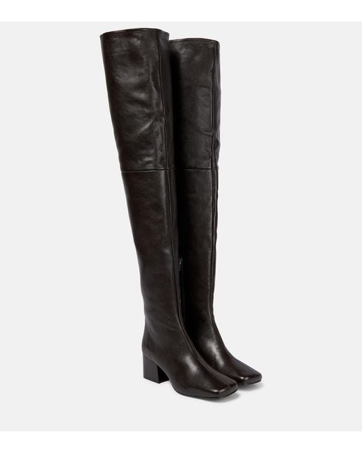 Botas Mosqueteras De Piel Lemaire de color Black