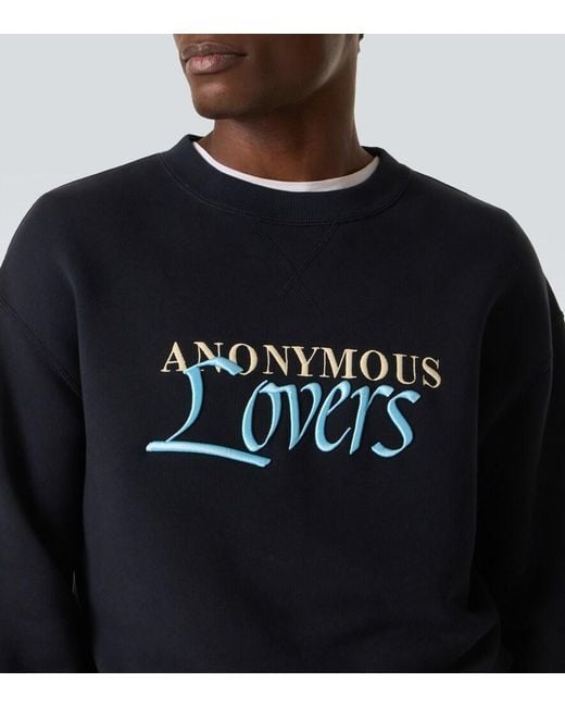 J.W. Anderson Blue Anonymous Lovers Embroidered Sweatshirt for men