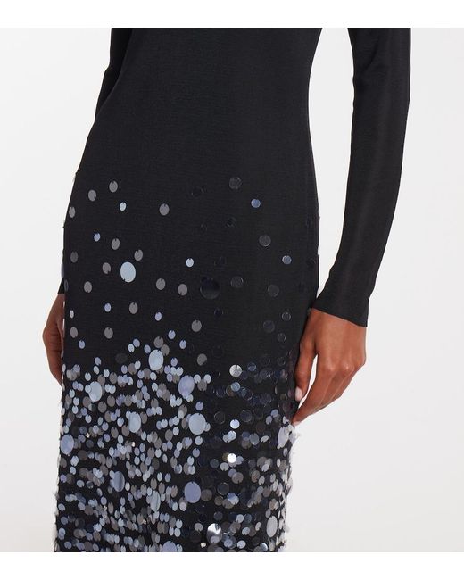 carolina herrera blue sequin dress Carolina Herrera