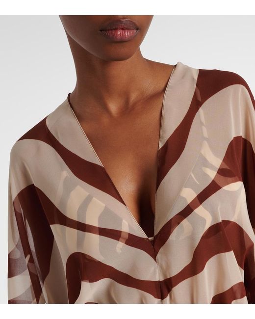 Johanna Ortiz Brown Spiritual Healers Maxi Dress