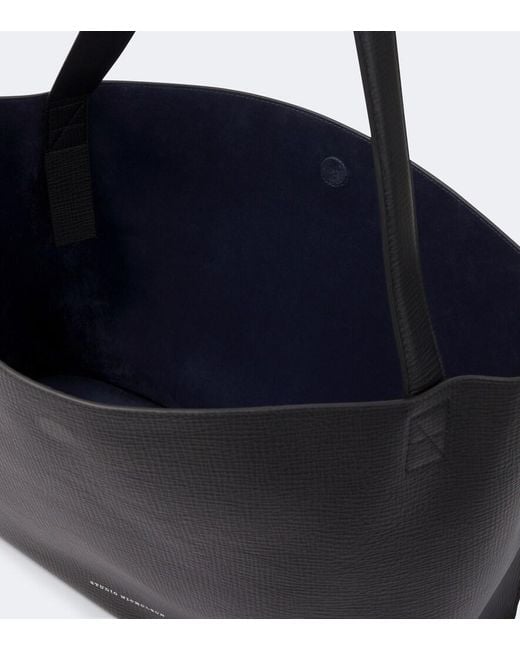 Studio Nicholson Black Doublet Leather Tote Bag for men