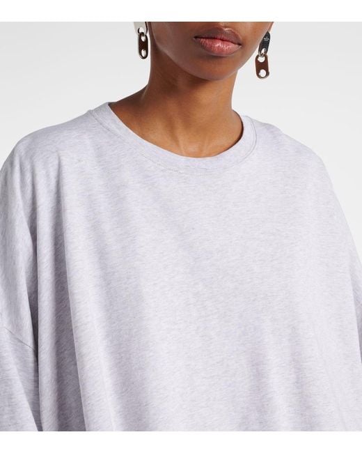 Top De Jersey De Algodon Acne de color White