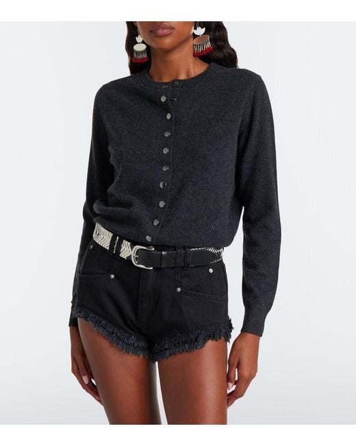 Isabel Marant Black Idesia Wool And Cashmere Cardigan