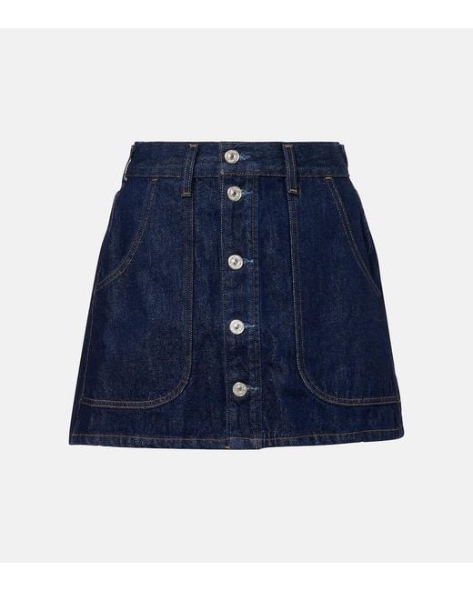 Citizens of Humanity Blue Denim Miniskirt
