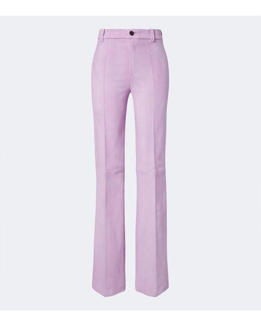 Stouls Purple Lizzy Suede Bootcut Pants