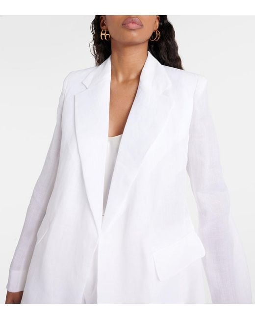 Chloé White Ramie Blazer