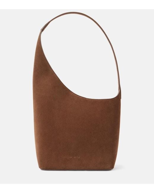 Aesther Ekme Demi Lune Suede Tote Bag in Brown | Lyst