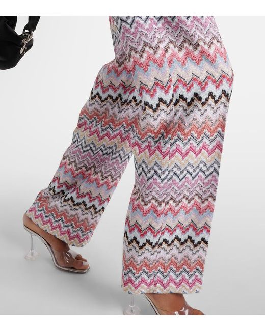Missoni Pink Printed Lame Jumpsuit