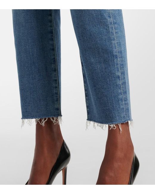 Citizens of Humanity Blue Caia High-Rise Straight Jeans